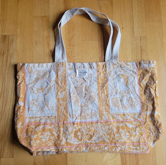 Sezane Italia Tote Bag Canvas Cotton - Picture 2 of 16